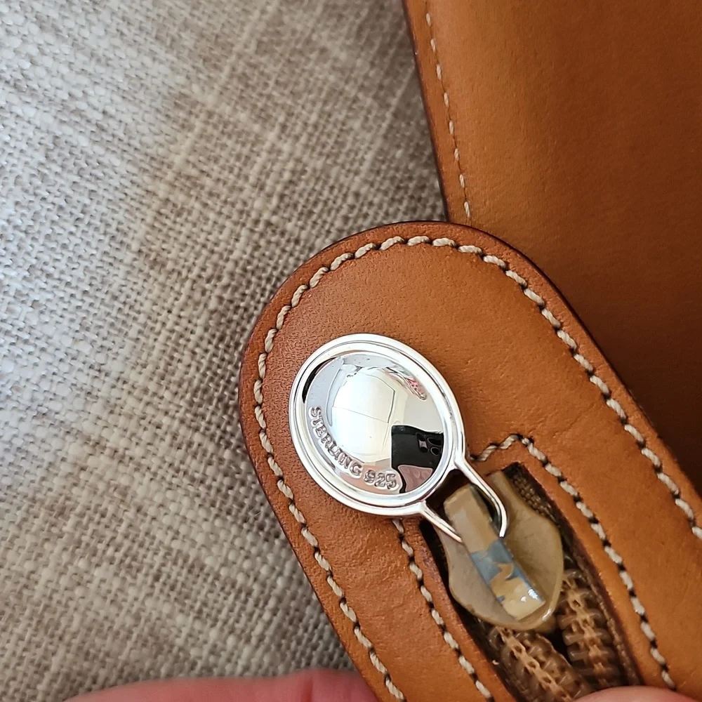 Tiffany & Co. Leather Shoulder Bag, Camel Brown - Picture 7 of 14